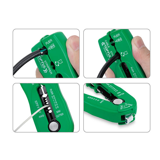 Dụng cụ tuốt dây điện đa năng Toptul DIDA1430